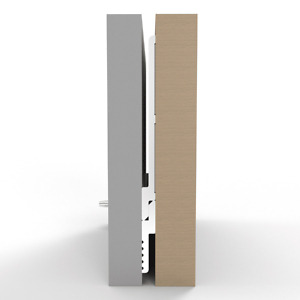 Boston Z Bar French Cleat Hanging Rail 300mm double adhesive no tape max. 30kg