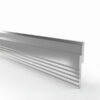 Boston Aluminium Z-Bar French Cleat Hanging Rail, 2500 mm (98.4″), Un-Drilled (No Holes), 250 kg