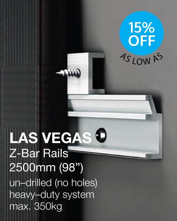 METALCITI Z Bar & French Cleat Hanging Systems